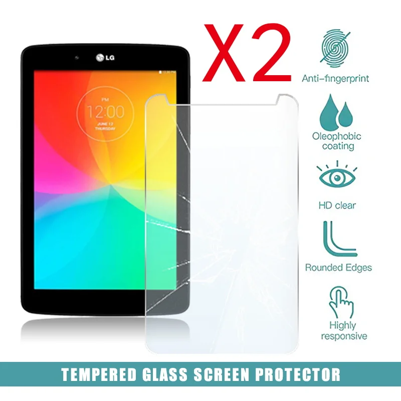 2Pcs Tablet Pelindung Layar Anti Gores untuk LG G Pad 7.0 LTE VK410 UK410 LK430 Tablet Komputer Ledakan-Proof Screen