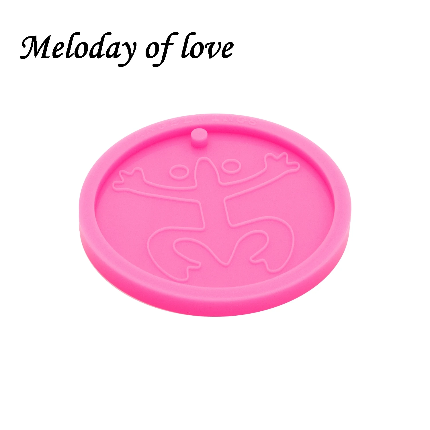 Glossy Coqui Taino Keychain Mold Silicone Resin Indian Sun Mould DIY for Epoxy Making Jewelry Necklace Polymer Clay DY0687