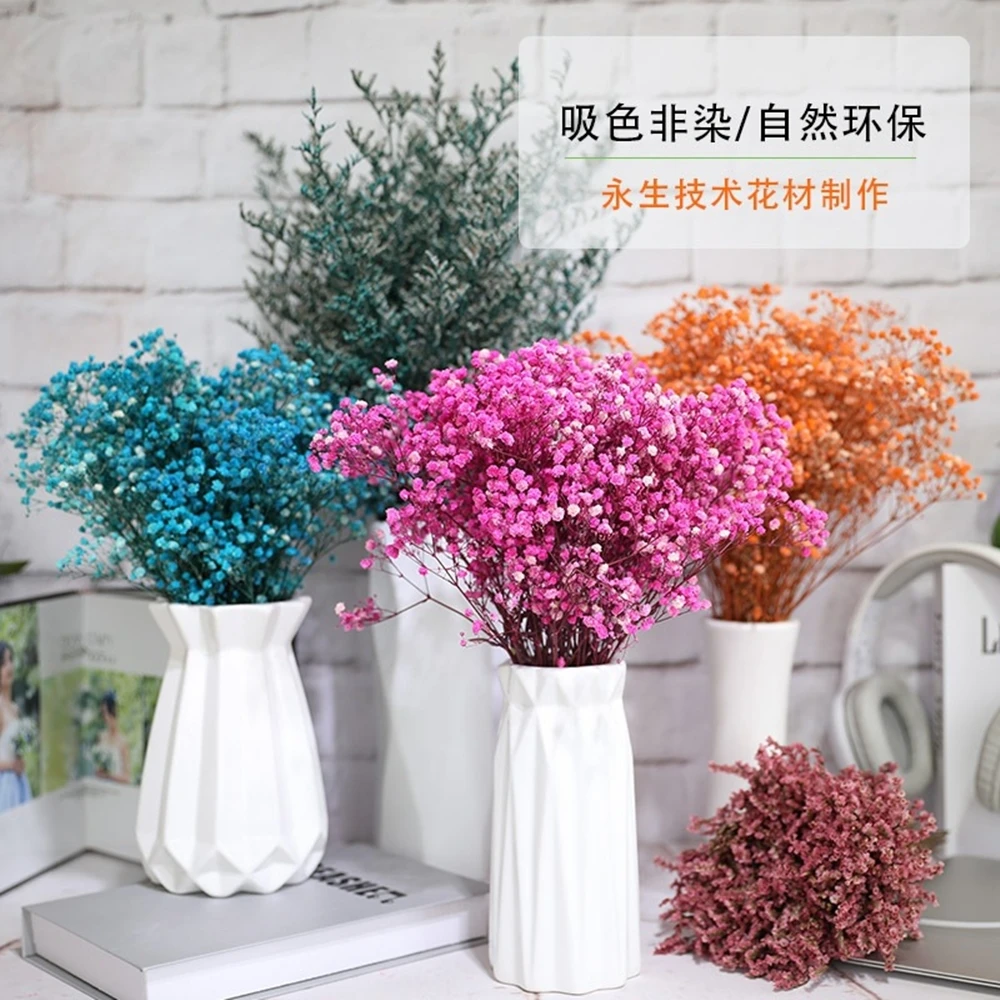 Natural Fresh Dried Preserved Flowers Gypsophila paniculata,Baby's Breath Flower bouquets gift for Wedding Decoration,Home Decor