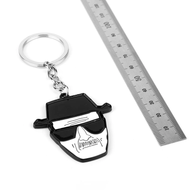 TV Breaking Bad Metal Keychain Letter Logo Walter White Key Chain for Women Men Car Keyring Chaveiro Jewelry Christmas Gift