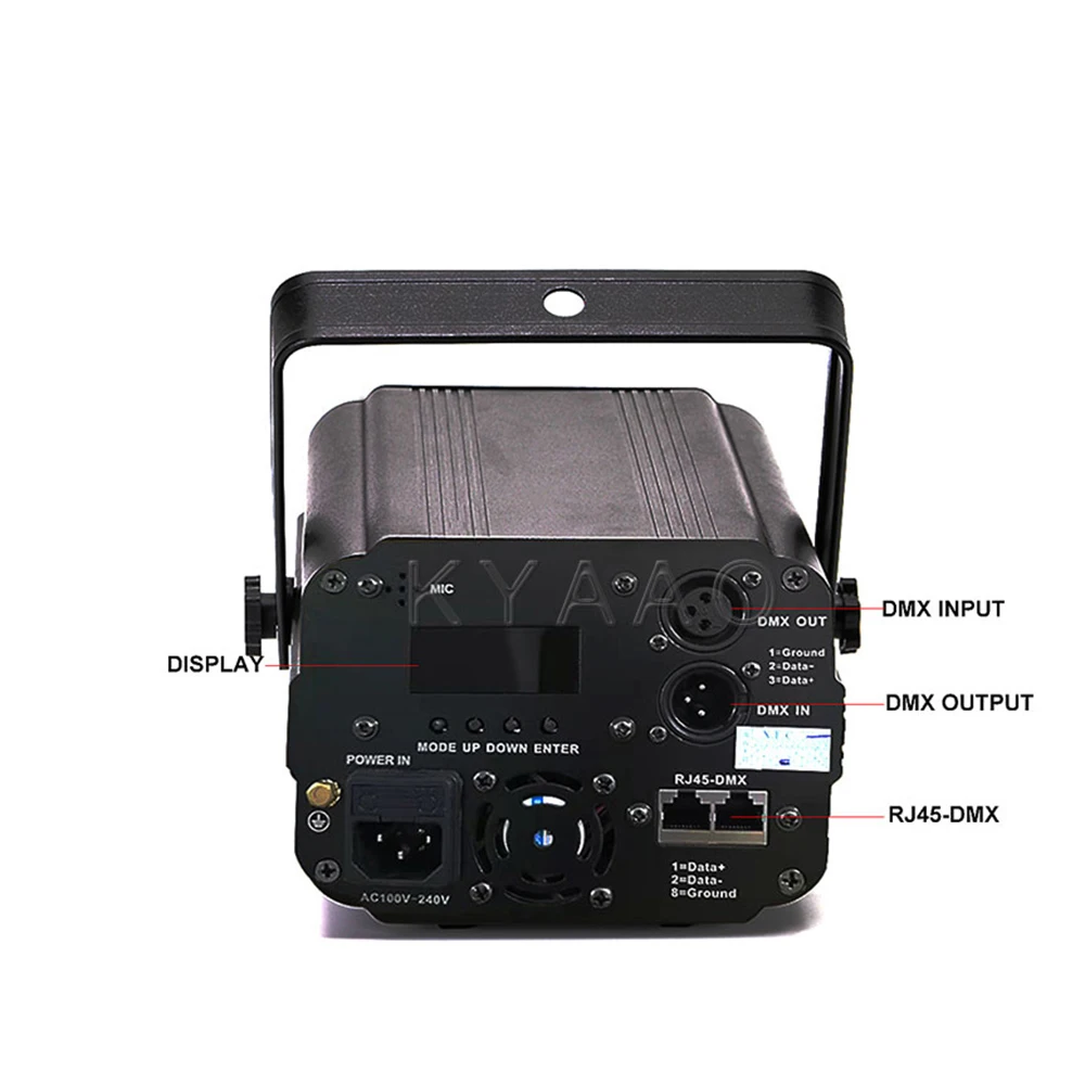 Proyector láser con aplicación remota para DJ, iluminación de escenario, boda, fiesta de cumpleaños, 2,2 W, novedad