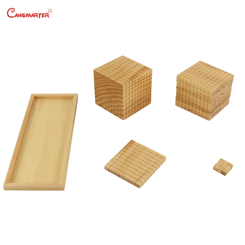 Ten Base Math Toys Montessori Mathematics Materials Wooden Box Professional Student Learning  Educational Toys Children