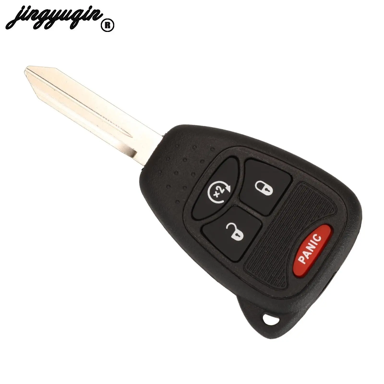 jingyuqin 3/4/5/6 Buttons For Jeep Commander Grand Cherokee Liberty Patriot Wrangler Compass Dodge Remote Car Key Shell Case