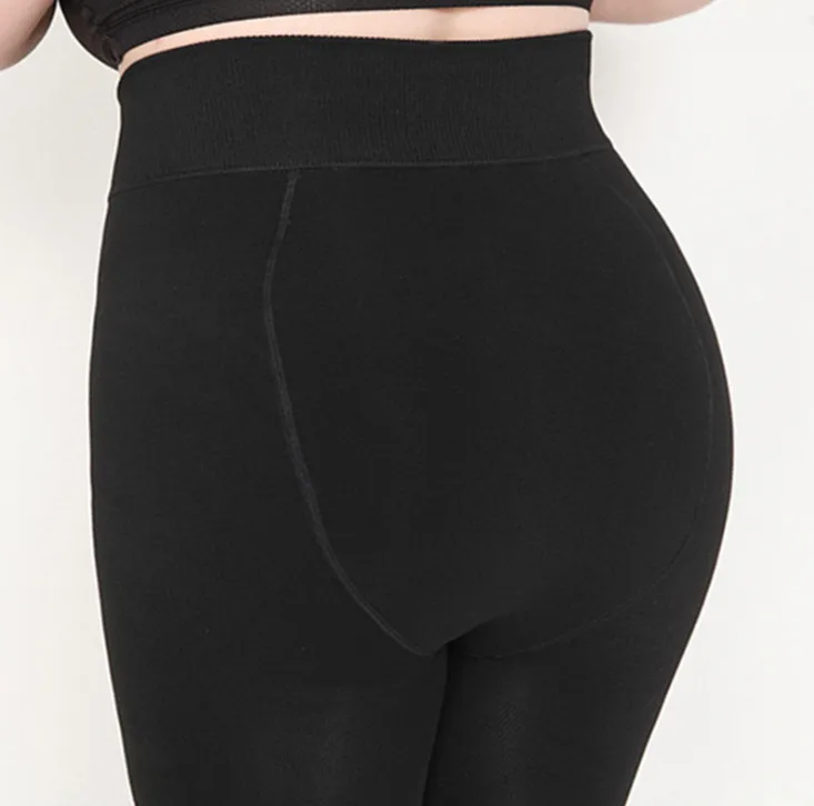 Plus Size 2XL 3XL 5XL Thick Leggings for Winter Super Stretchy Good Elastic 700g Very Warm Fleece Leggings OUC688
