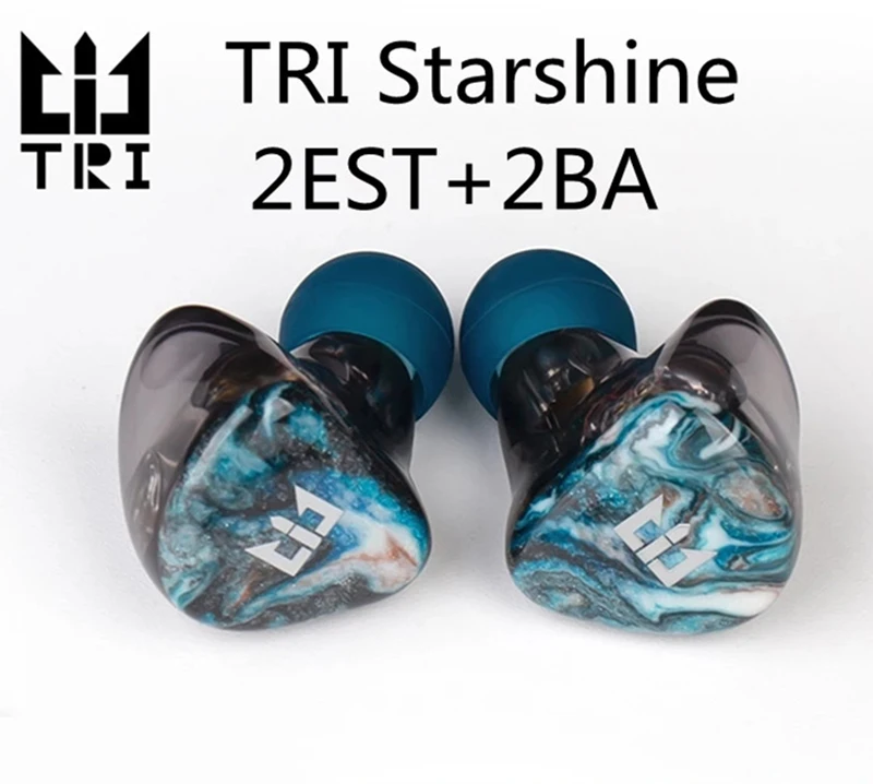 TRI Starshine 2 Electrostatic Drive+2BA Units HIFI Earphone In Ear Monitor Headphone Noise Earbuds TRI Starsea Starlight Headset