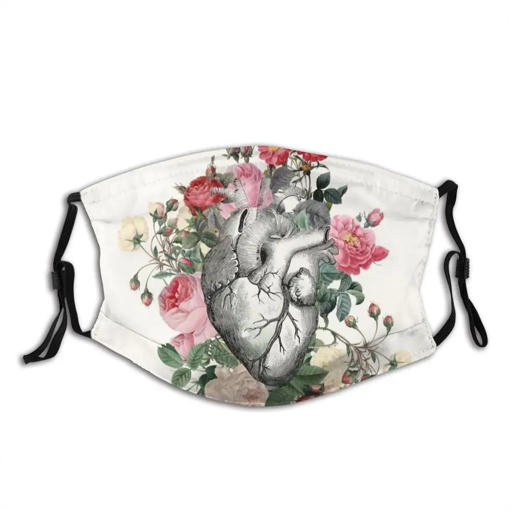 

Roses For Her Heart Adult Kids Anti Dust Filter Diy Mask Roses Heart Love Anatomical Beautiful Floral Anatomy Anatomical