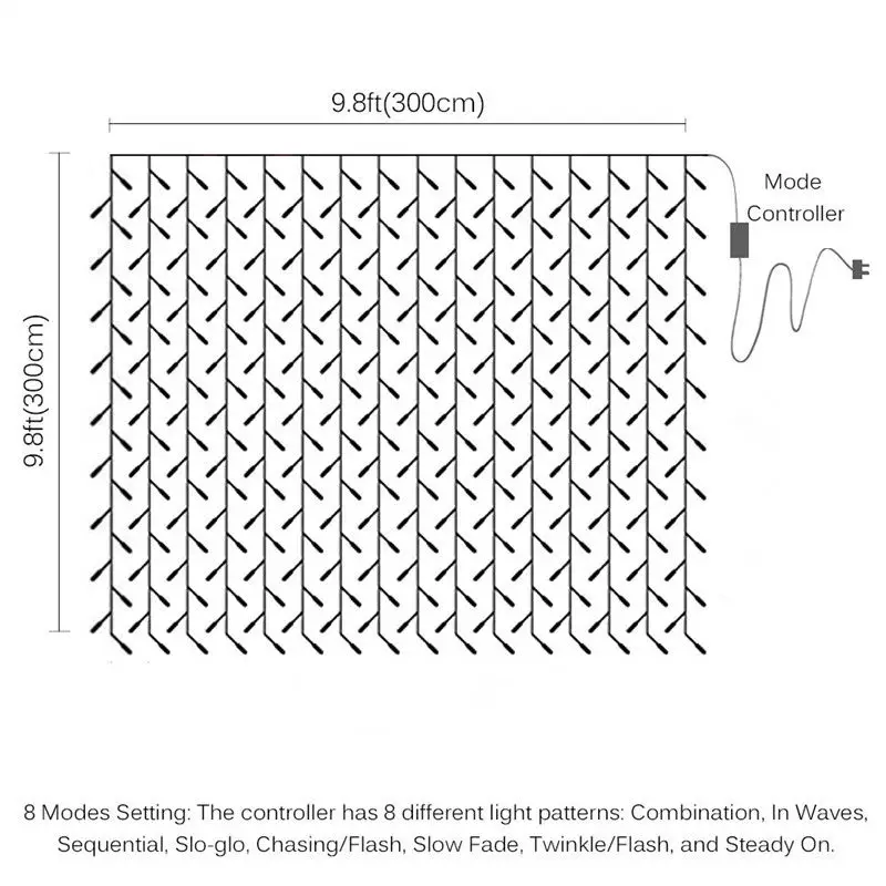 Рисунок 6 - Рождественская гирлянда в виде сосулек