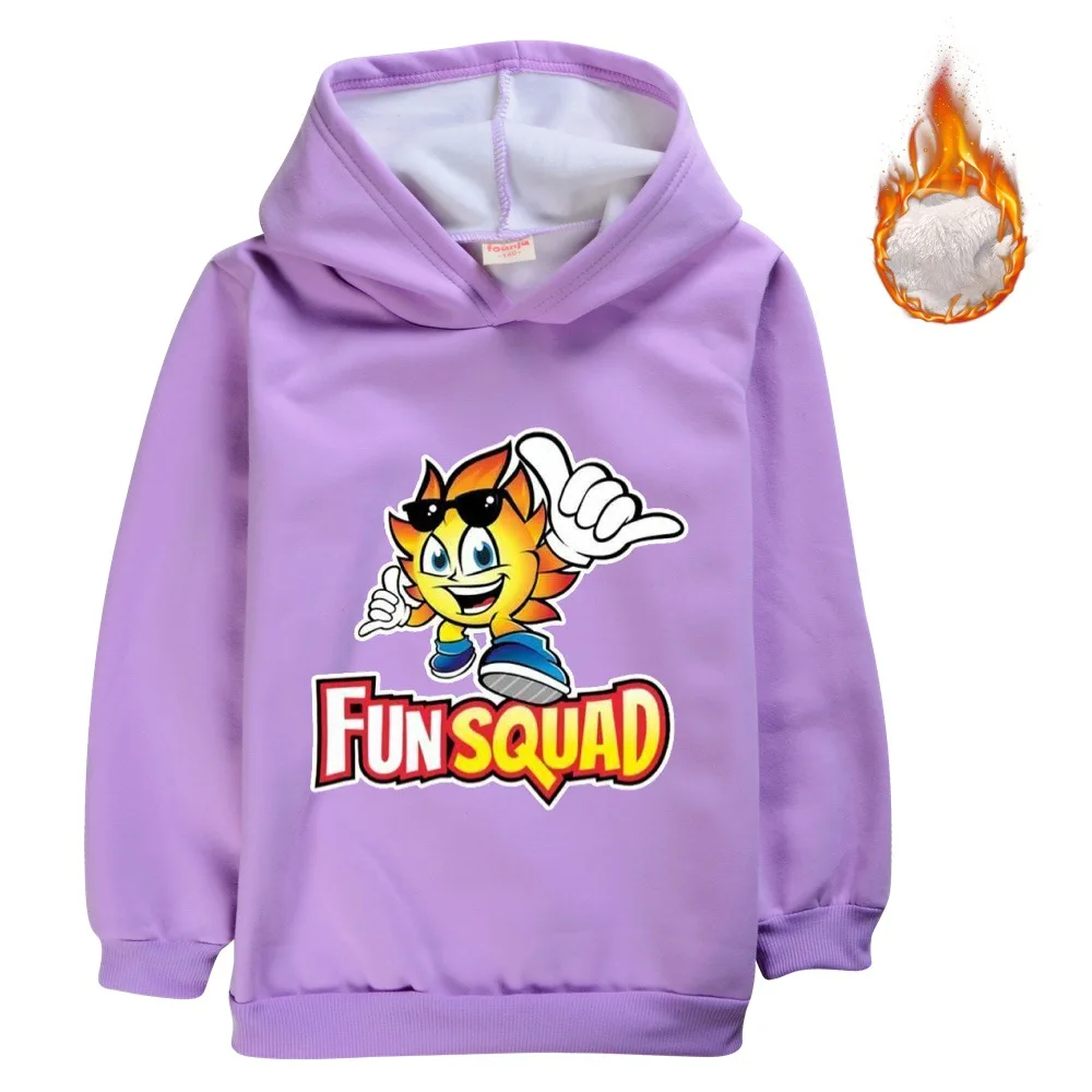 Fun Squad Game felpa con cappuccio ragazzi/ragazze Pullover felpe con cappuccio manica lunga felpe invernali calde Sudaderas Hombre bambini Sweetshirt