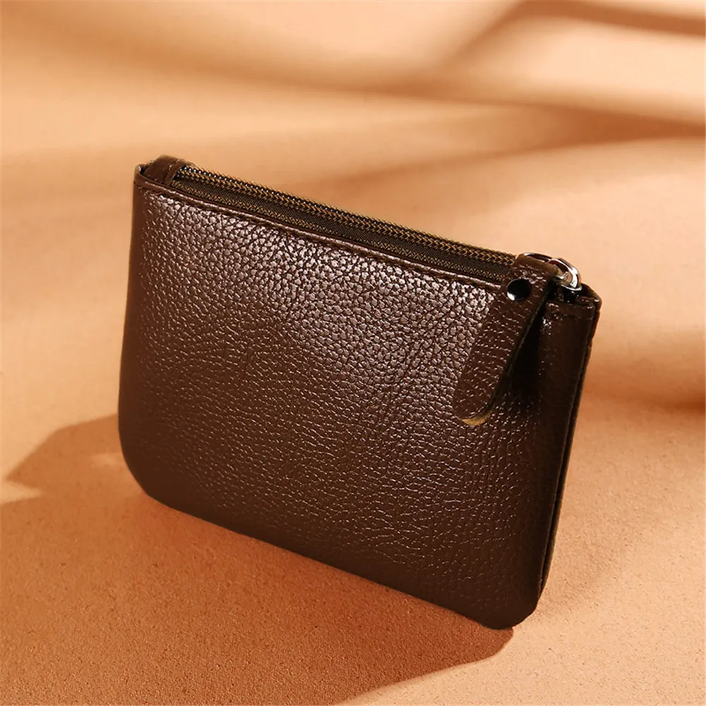 New Fashion Women Pu Leather Mini Wallet Card Key Holder Zipper Coin Purse Wallet Children Storage Pocket Bags Pouch