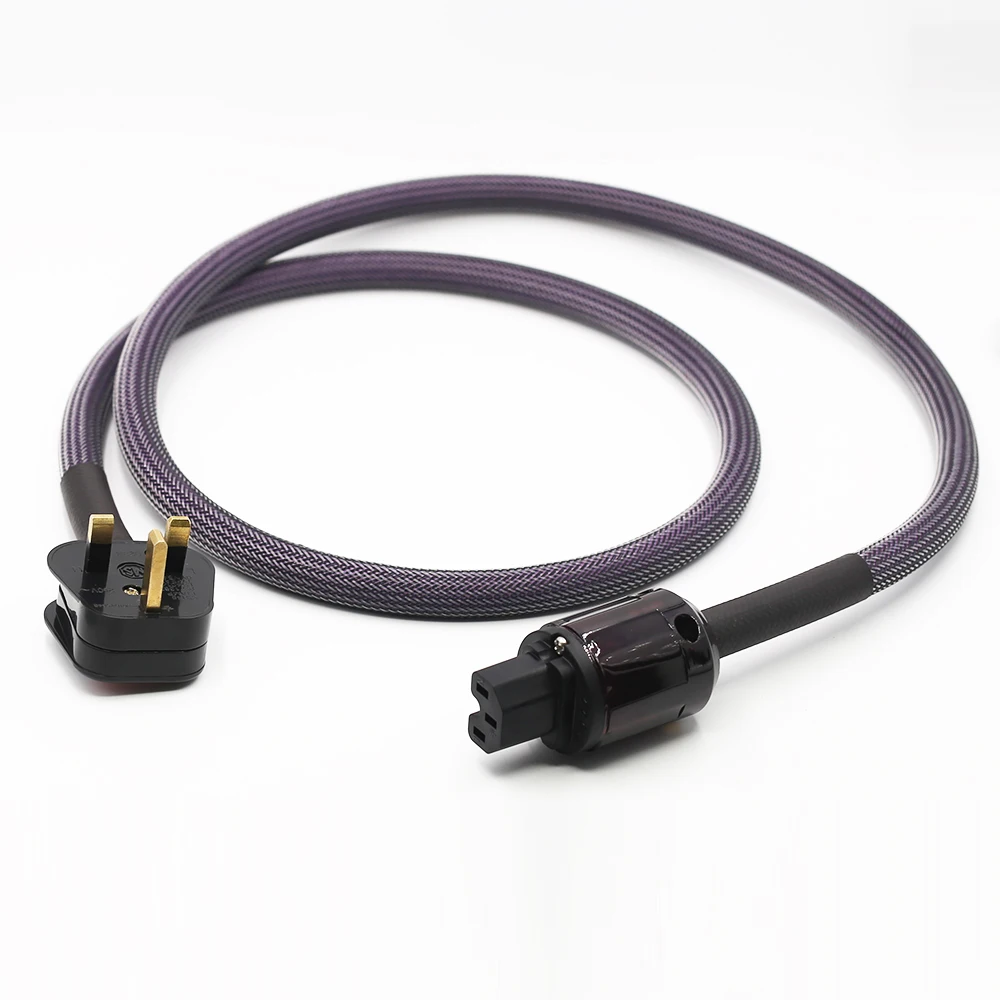 

AC-313 HI-End UK AC Mains Power Cable UK 3 Pin Plug to IEC C13 Mains Power Cable HIFI Audiophille