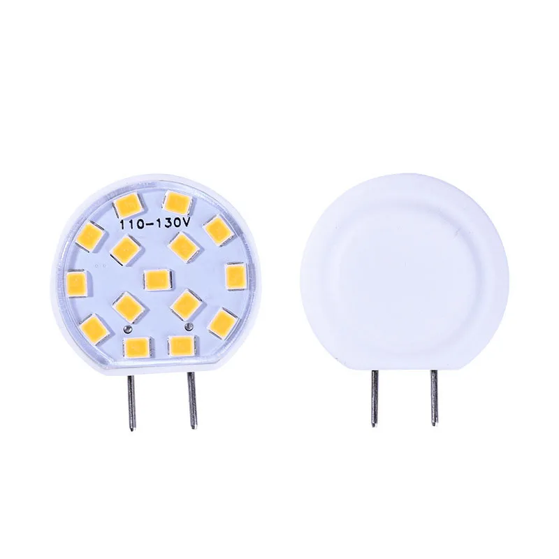 10pcs AC110v 120V G8 LED Bi-pin 2835SMD 15LED 2w Crystal Candle Chandelier Decorative Lamp Warm White/ White