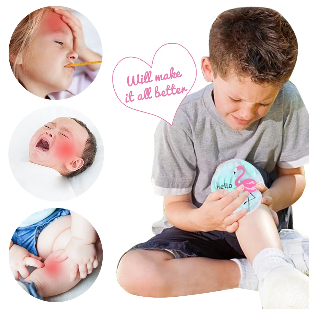 Resuable Ice Packs for Kids Gel Cold Pack for Pain Relief Children Injuries Toothaches Fever Portable Cute Hot Cooling Ice Bag