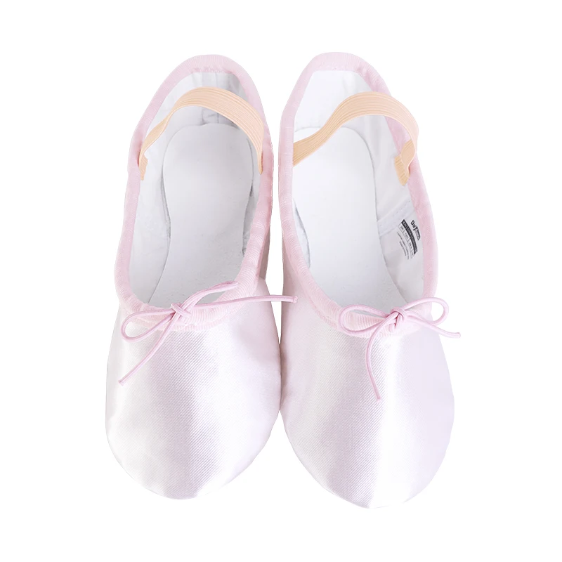 Ballet Shoes For Girls Kids Gymnastics Shoes Ballerina Dance Shoes Sneakers Children Shiny Satin Flat For Dancing