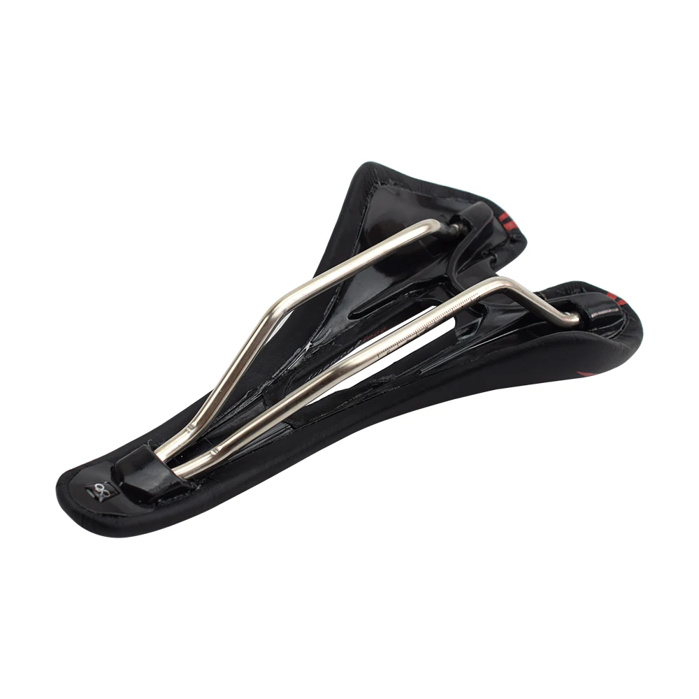 Titanium Rail Mountain Bicycle Saddle Seat PU Leather MTB FR XC Bike Road Racing Saddle Cushion Comfortable Bike Spare Parts