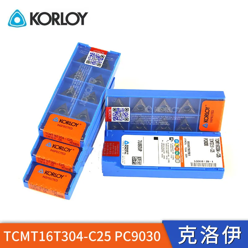 

KORLOY TCMT16T304-C25 PC9030 Carbide Insert TCMT Inserts