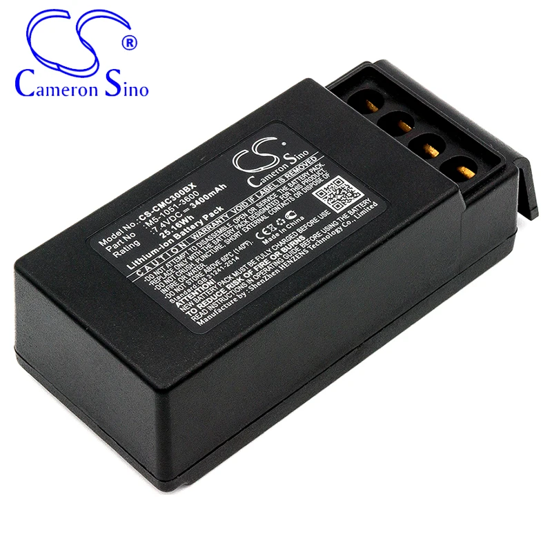 CameronSino Battery for Cavotec M9-1051-3600 EX MC-3 MC-3000 Fits Cavotec M5-1051-3600 MC-BATTERY3 Crane Remote Control Battery