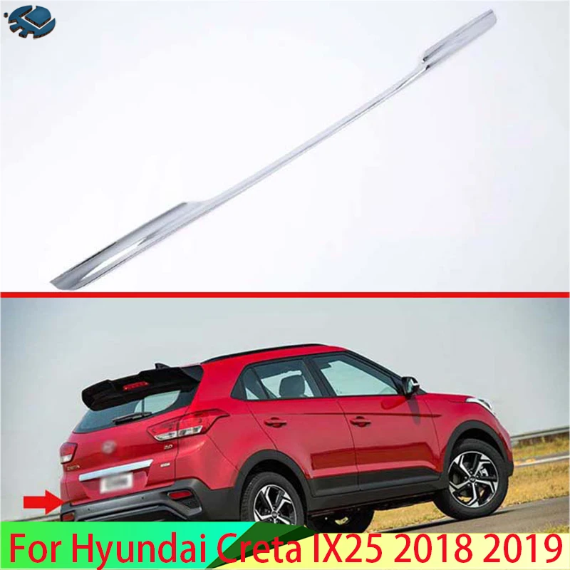 

For Hyundai Creta IX25 2018 2019 Car Accessories ABS Tail Gate Door Cover Trim Rear Trunk Molding Bezel Styling Sticker Garnish