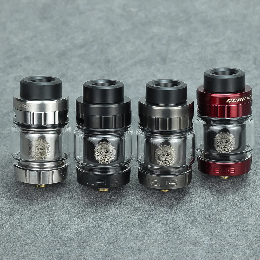 25mm Zeus podwójny Atomizer RTA SS 316 Rebuildable górny przepływ powietrza wlot powietrza regulowany Atomizer do elektronicznego papierosa VS X