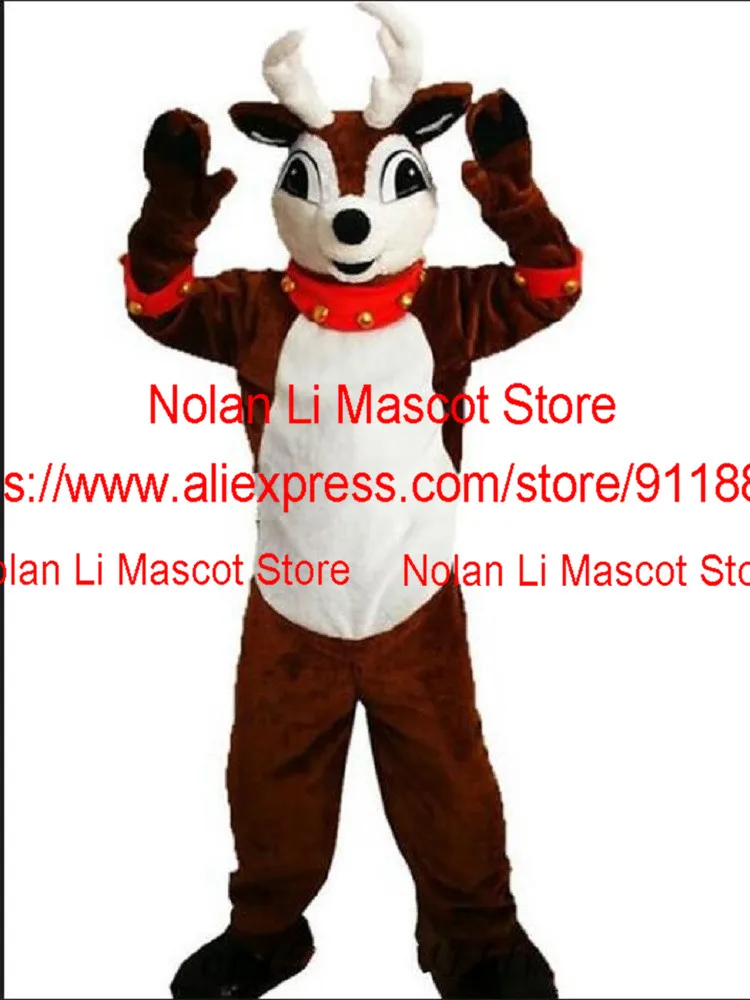 New Custom Elk Mascot Costume Cartoon Anime Cosplay Party Halloween Christmas Advertising Special Birthday Gift 1144