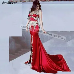 Smileven 2Peices Sexy Mermaid Evening Dresses Karakou Algerian Caftan Lace Prom Dress Elegant Dubai Special occasion Dress