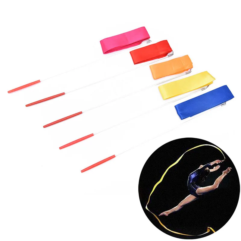 2M Professional Gym Ribbons Art Gymnastic Ballet Streamer Dance Ribbon Rhythmic