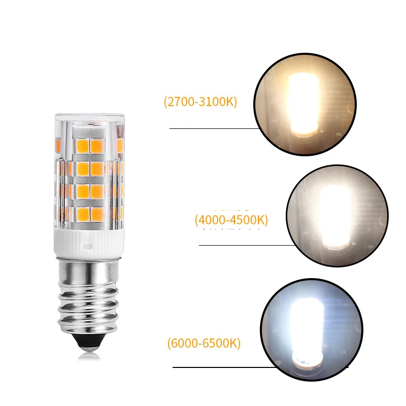 Ampoule LED E14, 3W 5W 7W 9W 12W 15W, 220V-240V, mini ampoule de maïs, 2835SMD, angle de faisceau 360, remplacer les lumières de lustre halogène