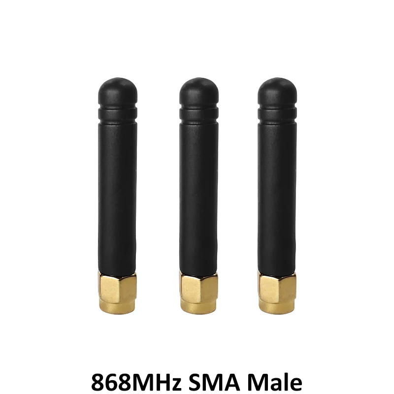 GWS 10pcs 868mhz antenna 3dbi sma male 915mhz lora antene pbx iot module lorawan signal receiver antena
