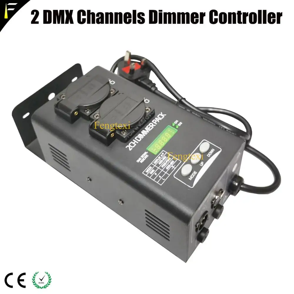 1kw/2kw With Digital DMX Address 2 Channels Dimmer Switch Pack 0~100% Linear Dimming Pack Suit for Permanent Mobile Application