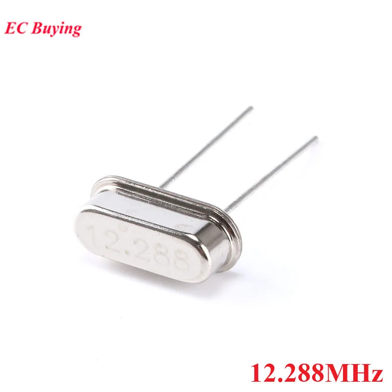 10pcs/lot 12.288MHz 12.288 MHz 12.288M Hz Mini Passive Resonator Quartz HC-49S Crystal Oscillator