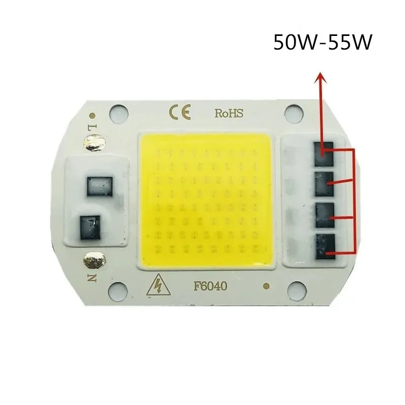 1-20PCS LED COB SMD Hight Power 10W 20W 30W 50W AC 220V Lamp Chip Smart IC Fit For DIY Driverless Integrated Driver Flood Light