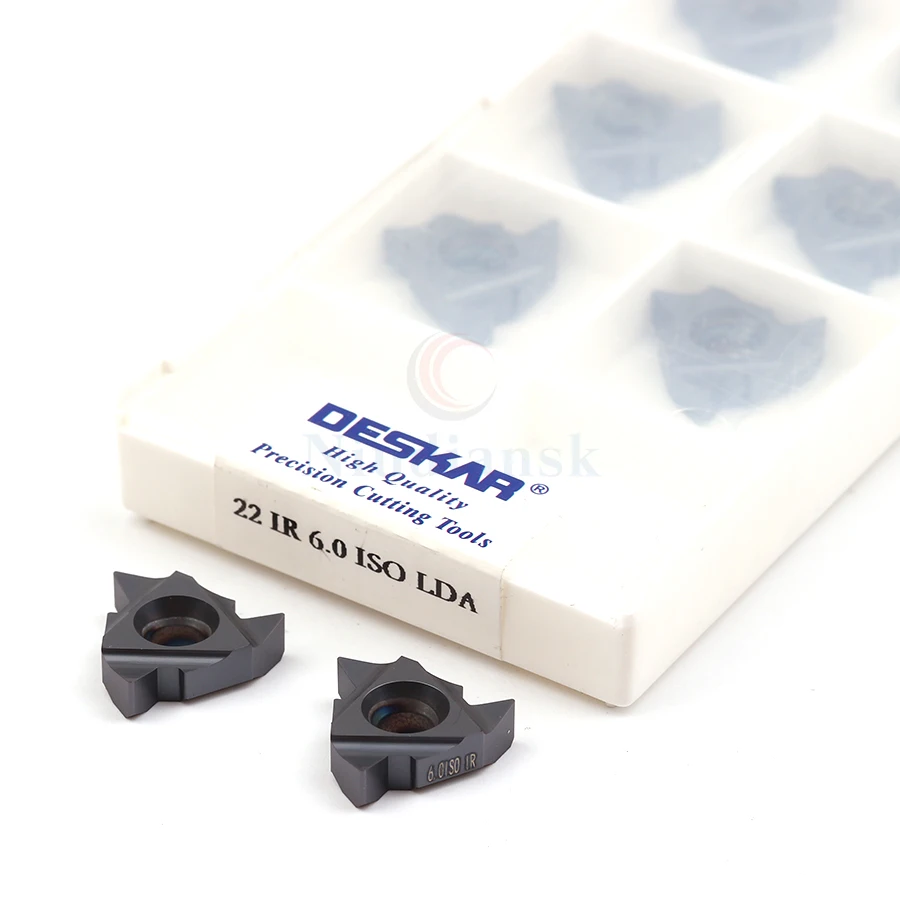 Inserções para cnc de carboneto, ferramentas para cnc, 22er 3.5iso 4.0iso 4.5iso 5.0iso 5.5iso 6.0iso lda 22ir 3.5iso 4.0iso 4.5iso 5.0iso 5.5iso 6.0iso lda, com 10 peças