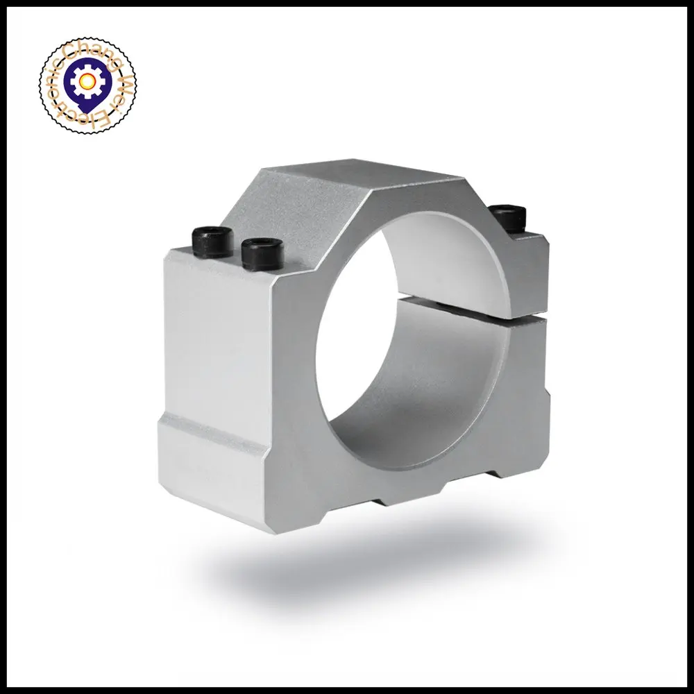 80มม.แกน Clamp ยึด4สกรูใช้สำหรับ0.8KW 1.5KW หรือ2.2KW แกนเครื่องกัด CNC Order โดยขนาดมอเตอร์