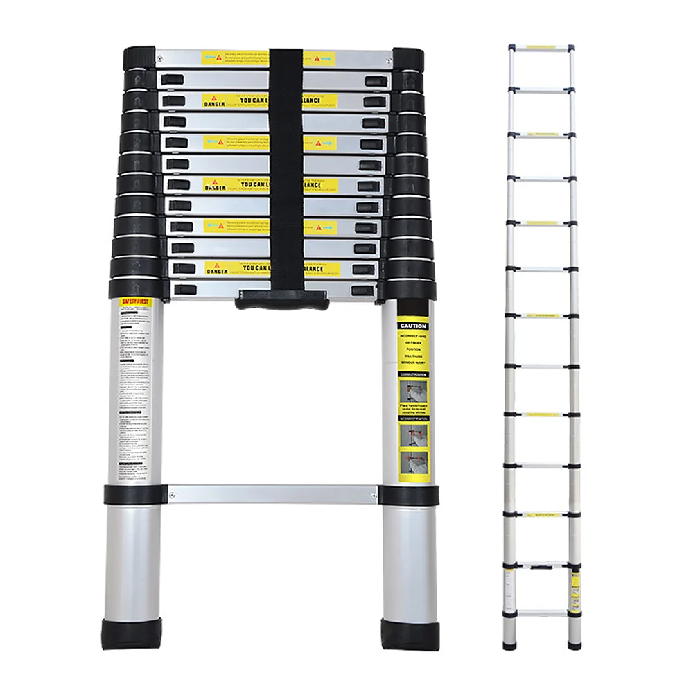 5.8m 6.2 Meters Industrial Aluminum Ladders Portable Straight Ladder Household Folding Extension Telescopic Ladders Stepladder