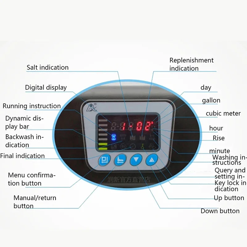 F69a3 válvula de controle de tratamento de água reflow automático softner válvula de controle tipo de fluxo de controle de fluxo/1-2 toneladas/amaciador de água em casa