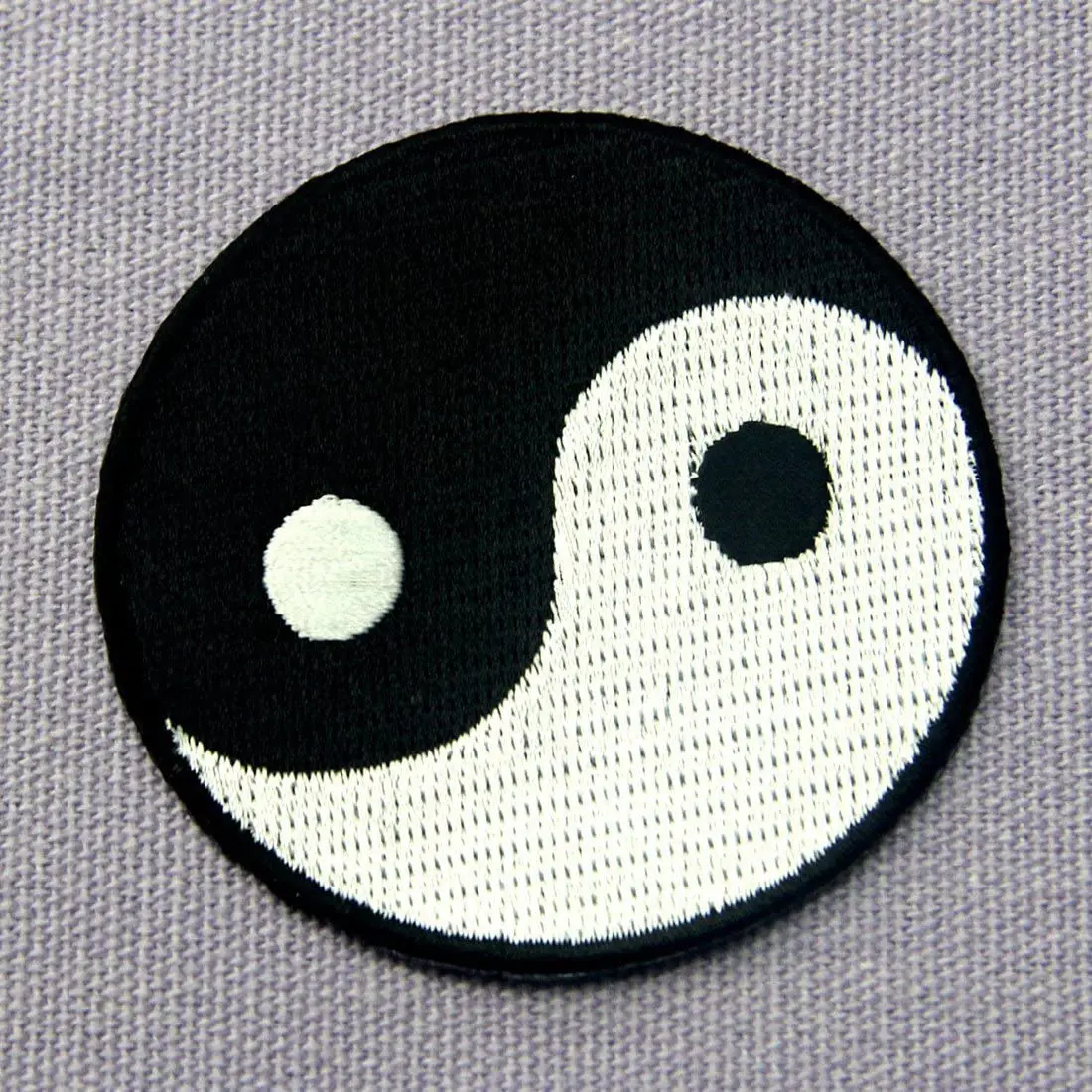 Yin Yang Chinese Taoism Symbol Embroidered Badge Iron on Sew on Patch