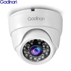 Gadinan AHD Camera 5MP 1080P Mini Dome CCTV Camera ABS Plastic 24pcs IR Leds Night Vision BNC Indoor IR CUT Security Protection