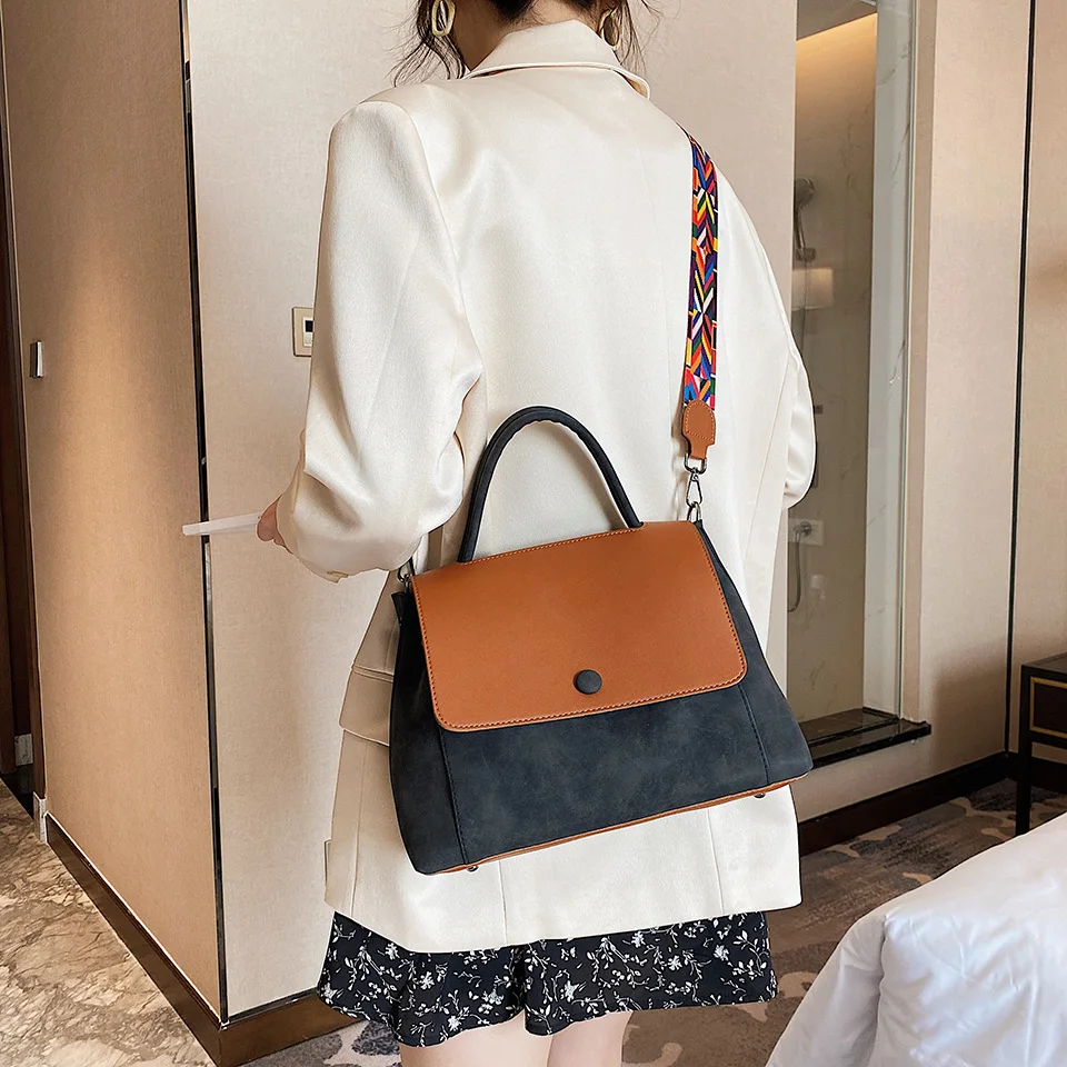 Large Capacity Suede Shoulder Crossbody Bag for Women Handbags 2022 New Totes Female Purse Luxury Designer Ladies Messenger Bags