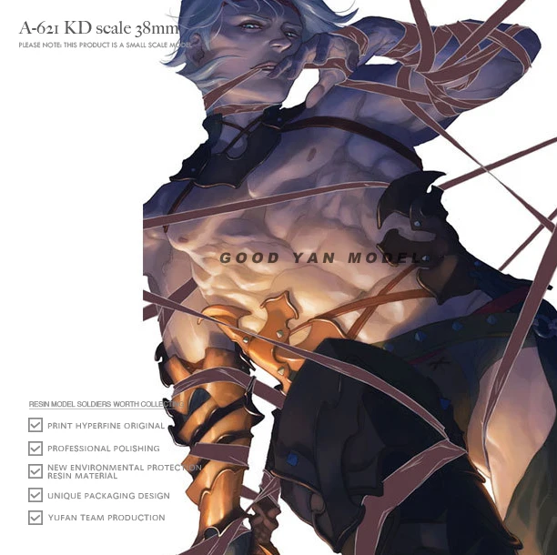 

38MM Resin model kits figure beauty colorless and self-assembled A-621