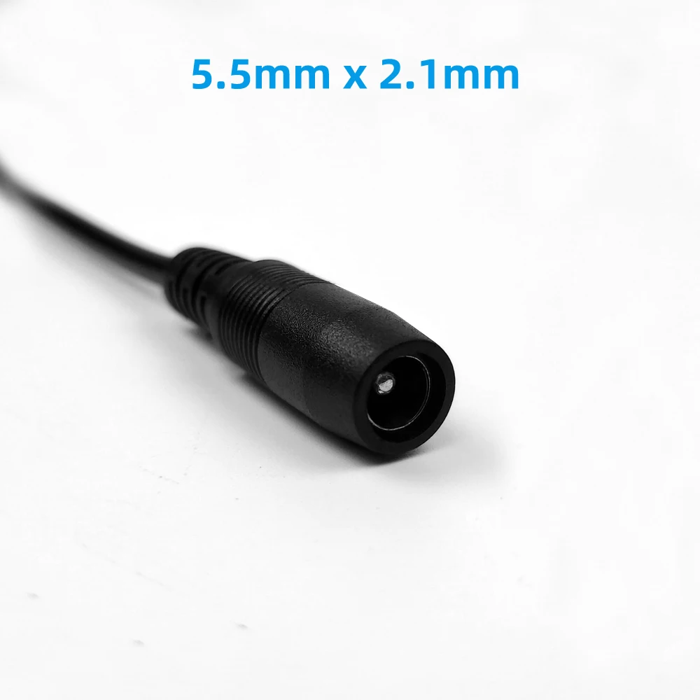 2 Pieces of Reverse Polarity Cable 90 Degree Right Angle DC Power Extension Cord for Piano Guitar Keyboard Pedal