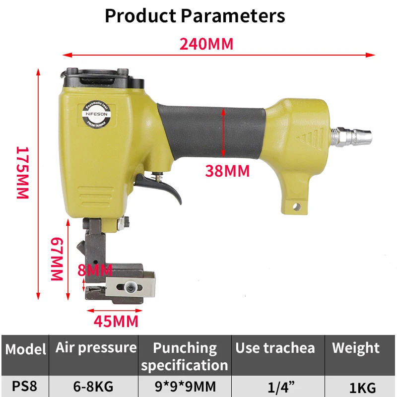 Pneumatic Punching Machine For Drainage Holes Of Billboard Doors And Windows Punching Machine For Drainage Pipes Of Aluminum