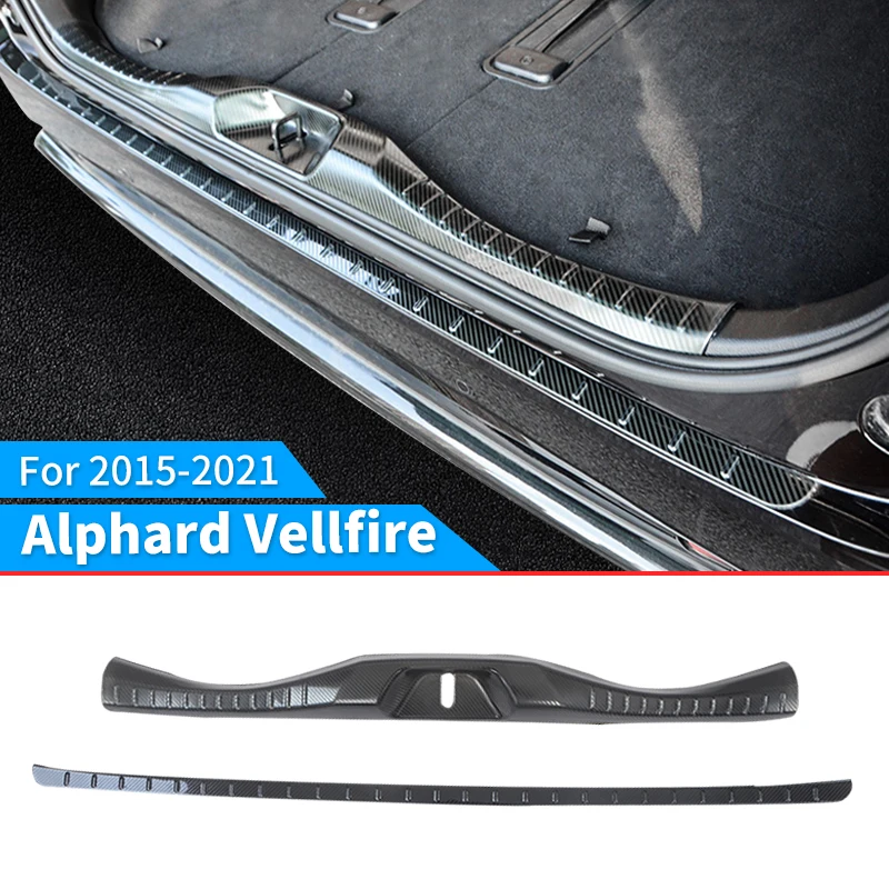 Stainless Steel Threshold Panel for Toyota Alphard Vellfire 30 Series 2015-2023 2022 Upgrade Accessories Modified Car Door Pedal