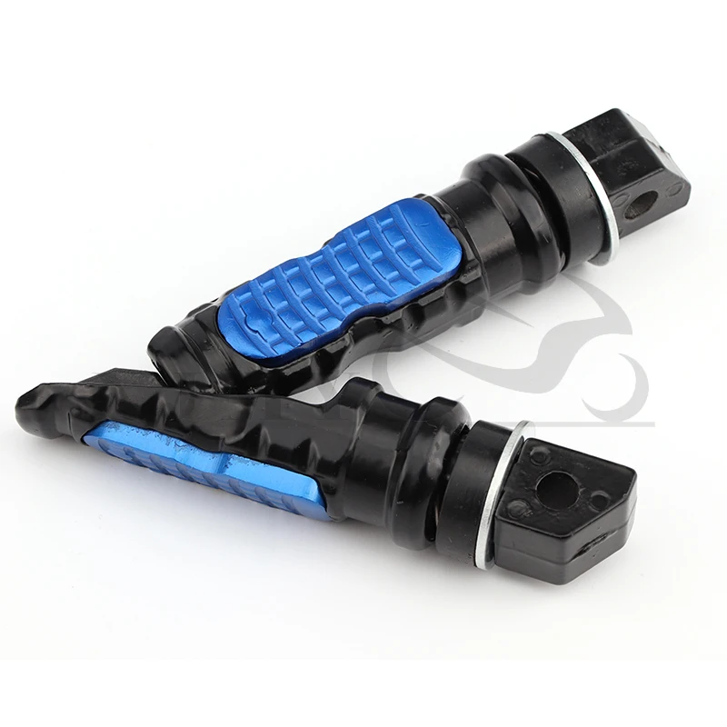 

Universal 1 Pair Motorcycle Rear Passenger Foot Pegs Pedals Footrest Scooter Foot-Peg Motorbike Pedal Modification Aluminum