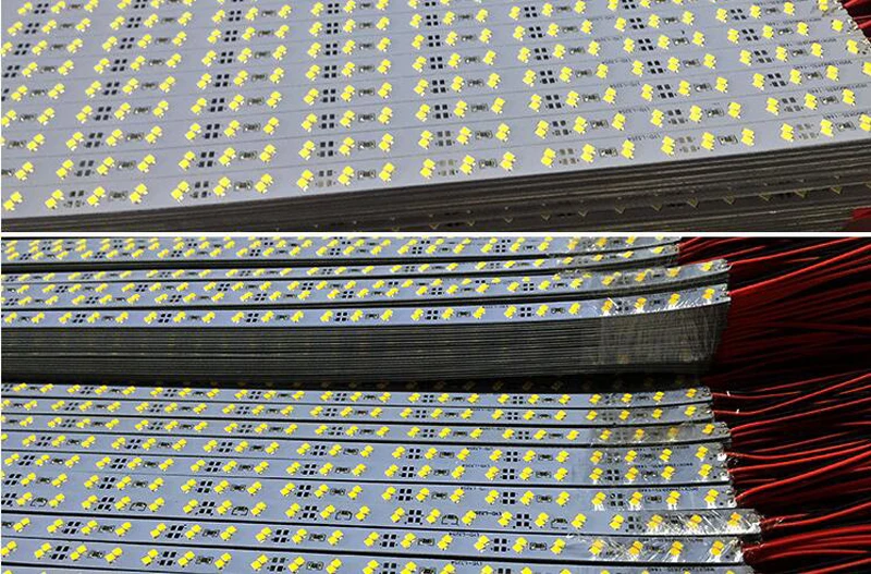  50pc 2835 Led Hard Bar Lights Aluminium 144 Led 1m Double Row Warm White Cool White 2835smd Dc12v 25w Led Hard Strip Bar