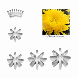 Chrysantnemum fondant sugar flower cutters baking cake decorations Polymer Clay Cold Porcelain gumpaste tools