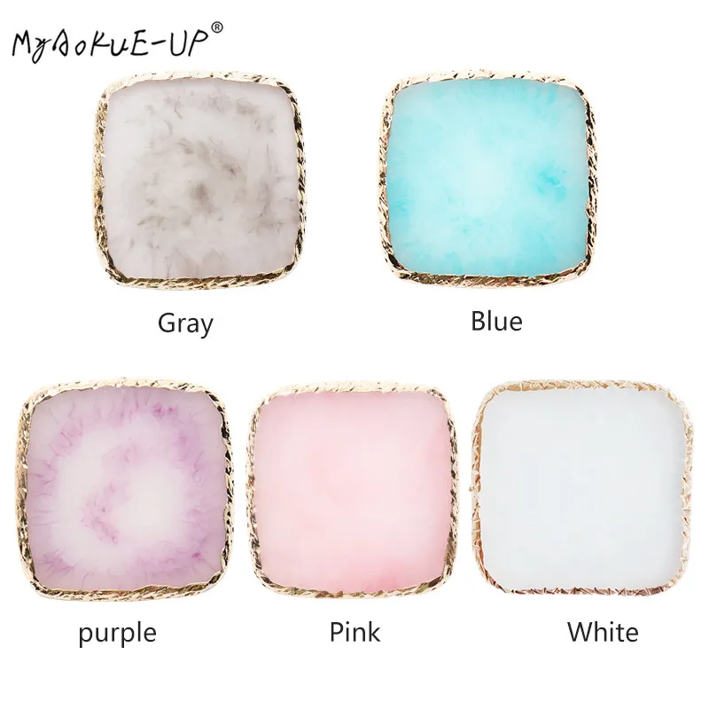 1 Pc Square Lashes Glue Holder False Eyelash Extension Stand Pallet Pad Resin Eyelashes Extension Women Makeup Tools