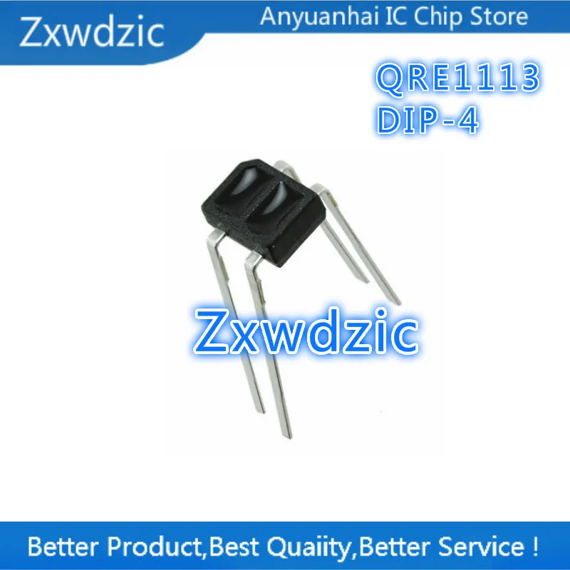 Zxwdzic 10pcs New Imported Original QRE1113  DIP-4  QRE1113GR  1113GR  SOP-4 Receive Transmit To Tube