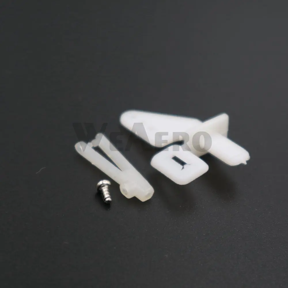 10 sets Self-Lock  Nylon Control Horn and Clevis 21mm set Rudder Servo ailerons elevators For RC fixed wing airplane