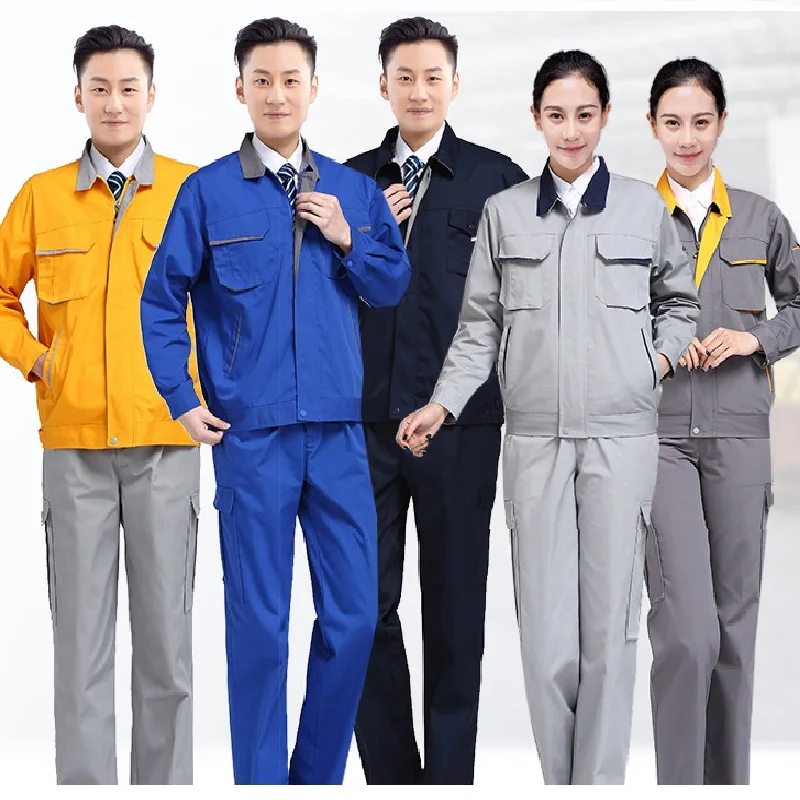 Autumn Winter Thick Canvas Work Clothing Wear-resistant Manufacturers Wholesale Machinery Auto Repair Tool Workshop Work Uniform