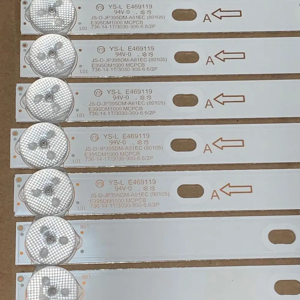 20A+10B/HI QUALITY YS-L E469119 94V-0 JS-D-JP395DM-A81EC/B82EC E395DM1000/MCPCB 736-14-1T A/B  light bar Backlight  6V 736MM