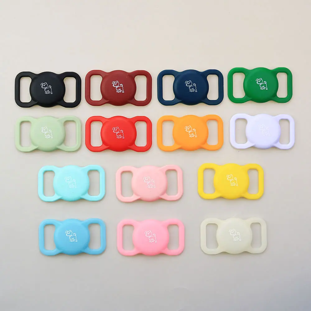 Silicone world Pet Silicone Protective Case GPS Finder Dog Cat Collar Loop For Apple Airtags For Apple Locator Tracker Anti-lost